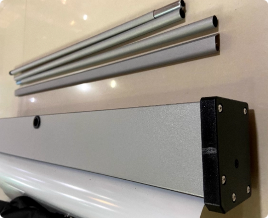 Aluminum Alloy Banner Pull-Up Stand_Overall size: 80 x 200 cm