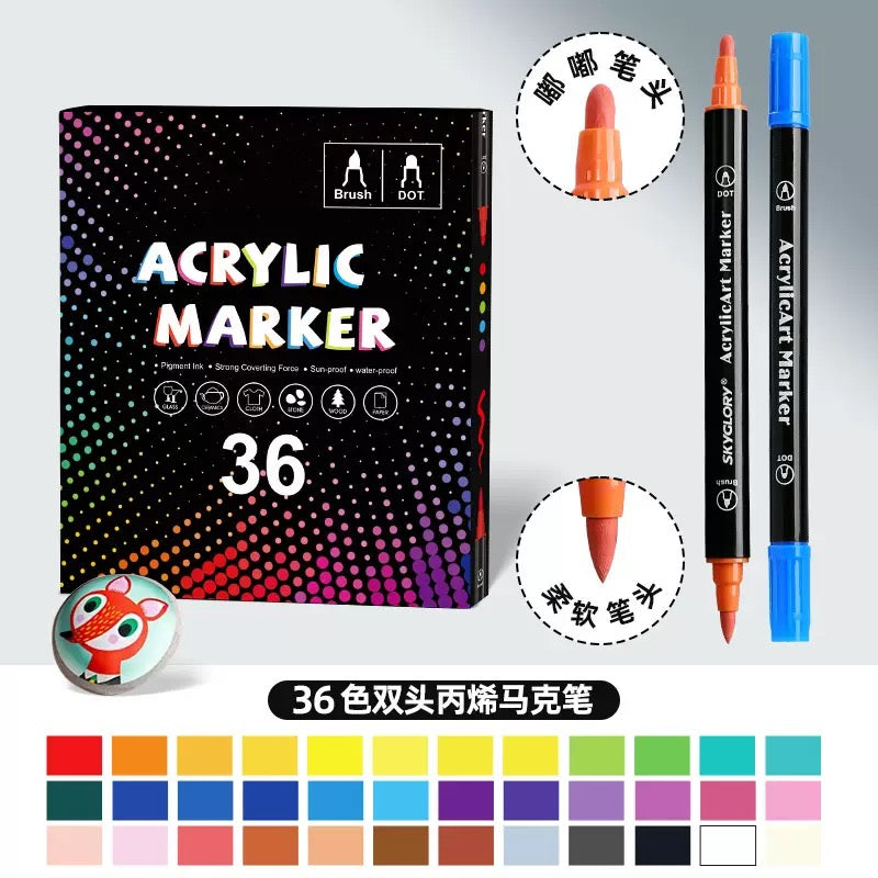 Doodle Tip Acrylic Marker Pens