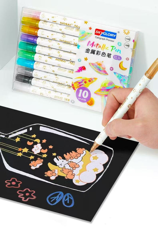 10-Color Fluorescent Highlighters
