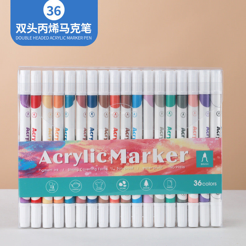 Skyglory Acrylic Marker Pens 36 Colors (PVE Packaging)