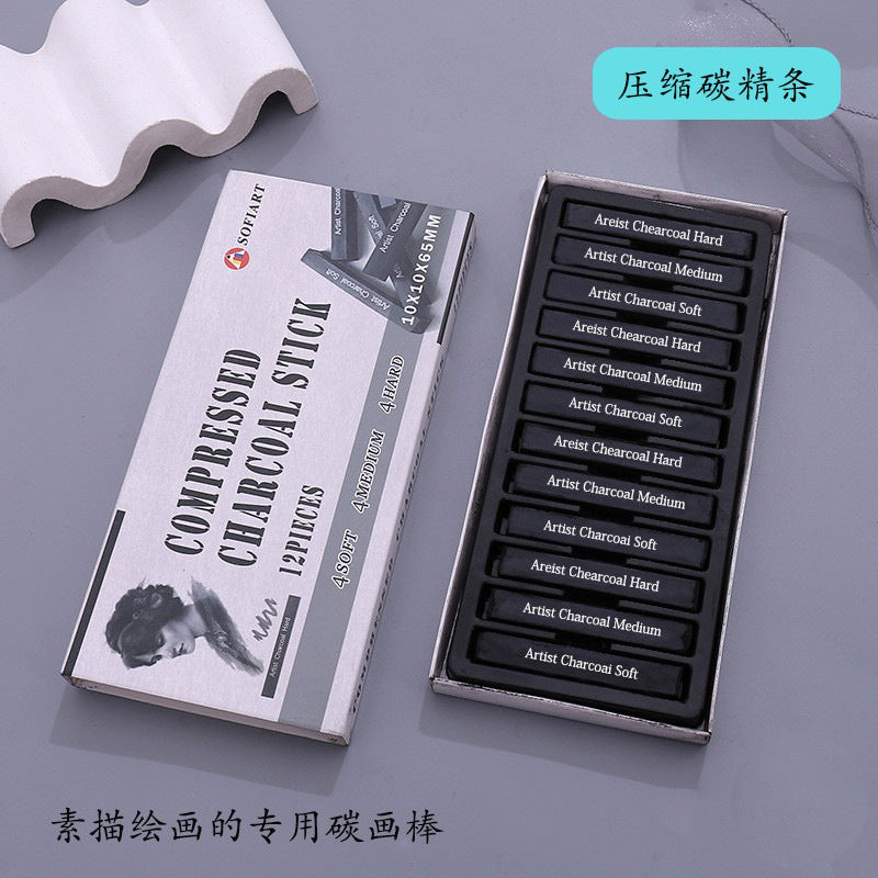 SofiArt Charcoal Sticks 12 pieces set