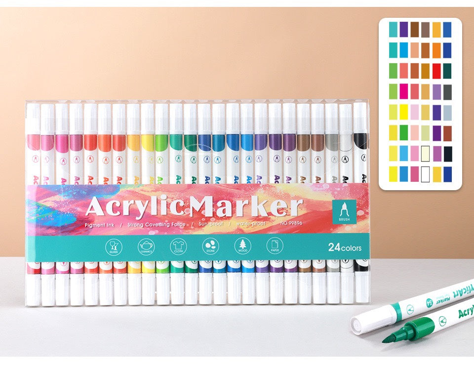 Skyglory Acrylic Marker Pens 36 Colors (PVE Packaging)