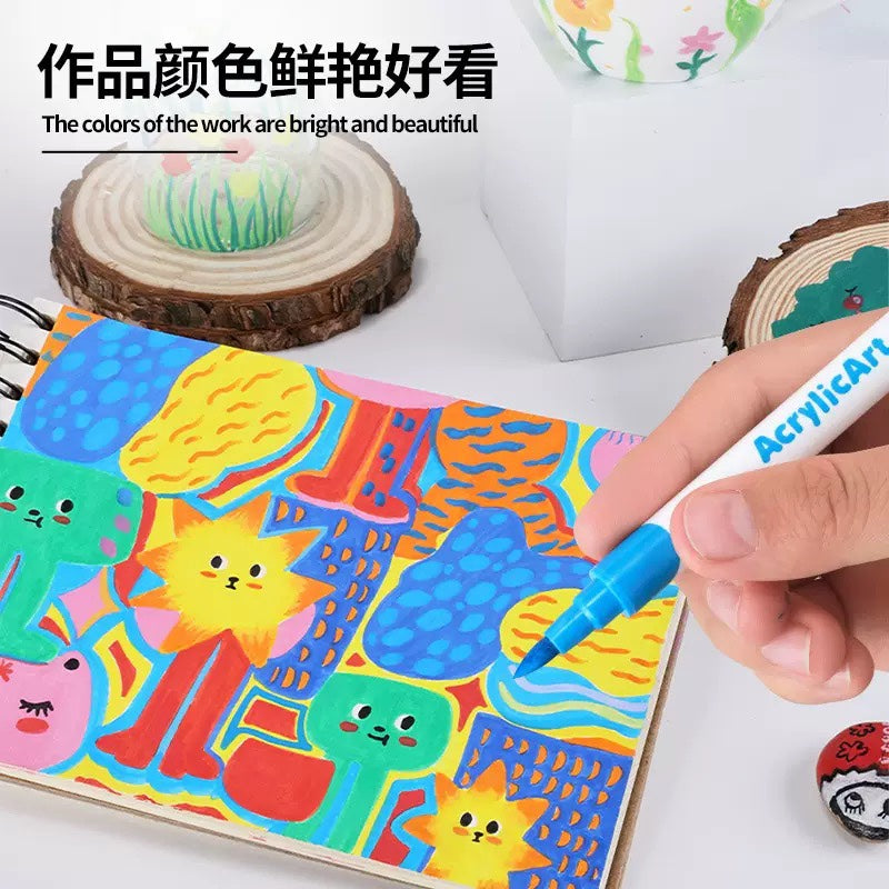Skyglory Acrylic Marker Pens 36 Colors (PVE Packaging)